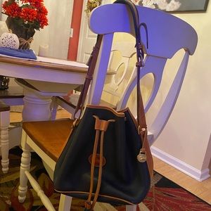 Vintage Dooney & Bourke drawstring leather bag